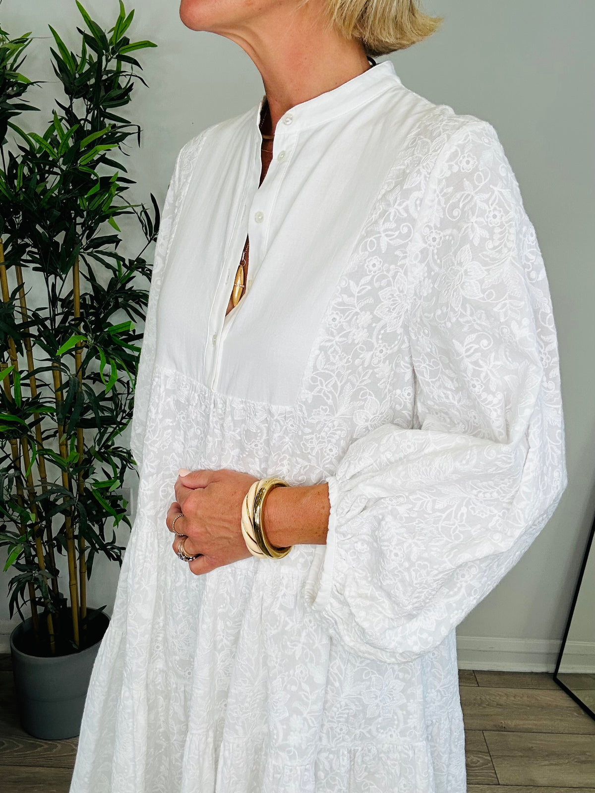 Winona Embroidered Dress - Size 10