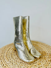 Load image into Gallery viewer, Metallic Leather Boots - Size 39
