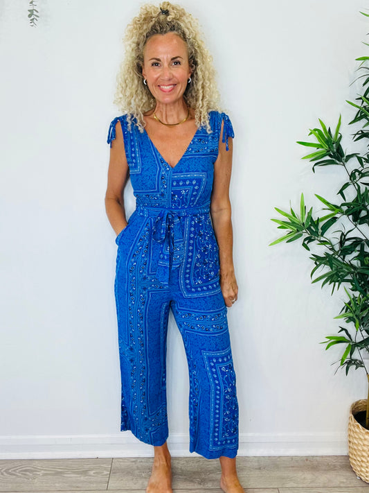 Patterned Jumpsuit - Size 10
