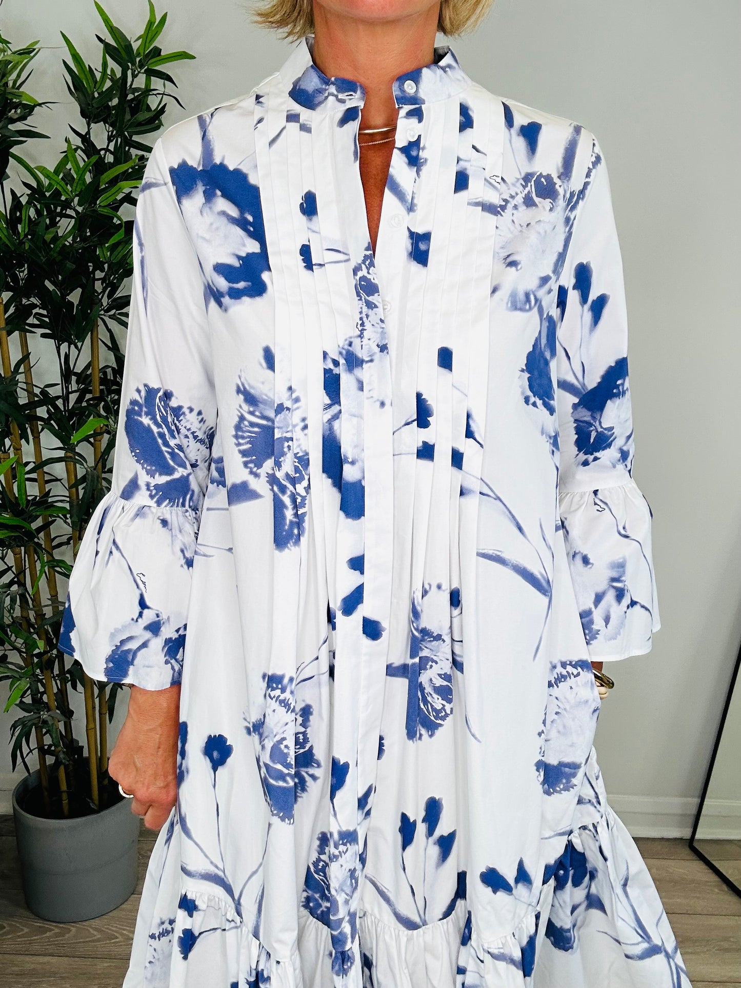 Patterned Cotton Dress - Size 8
