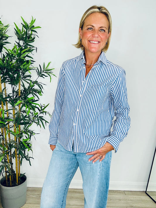 The Classic Striped Shirt - Size 38
