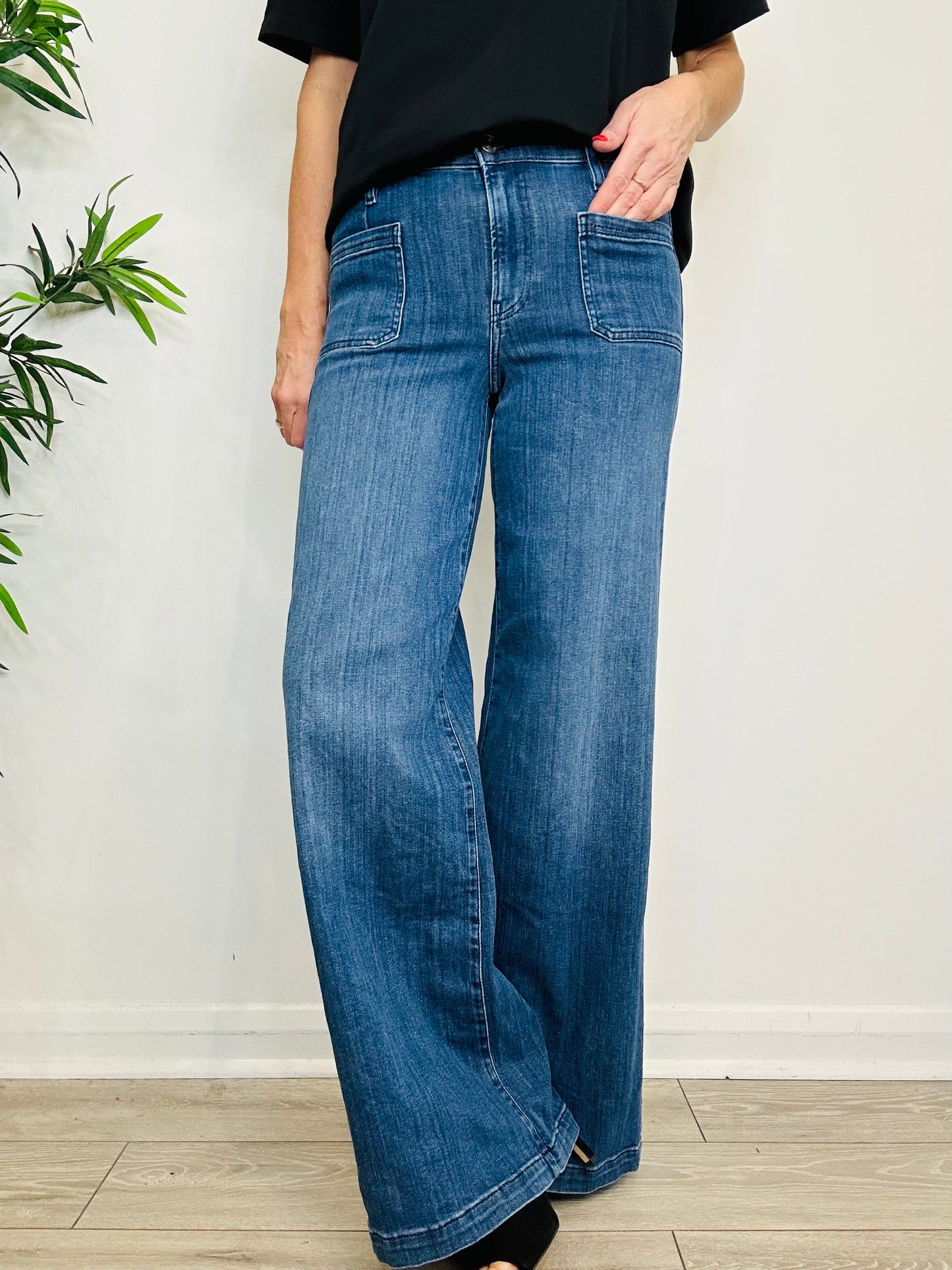 Patch Pocket Jeans - Size 28