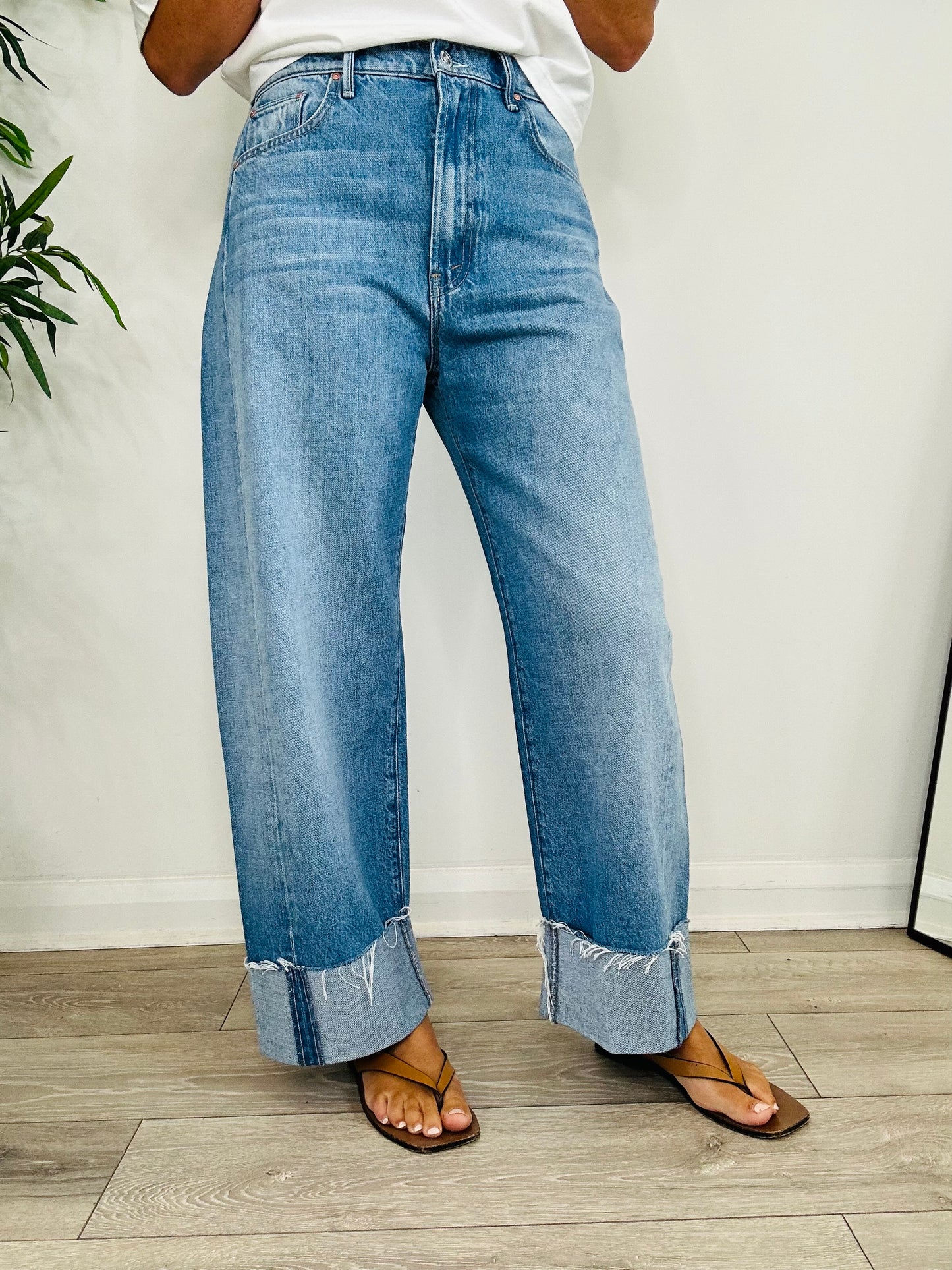 Half Pipe Ankle Fray Jeans - Size 28