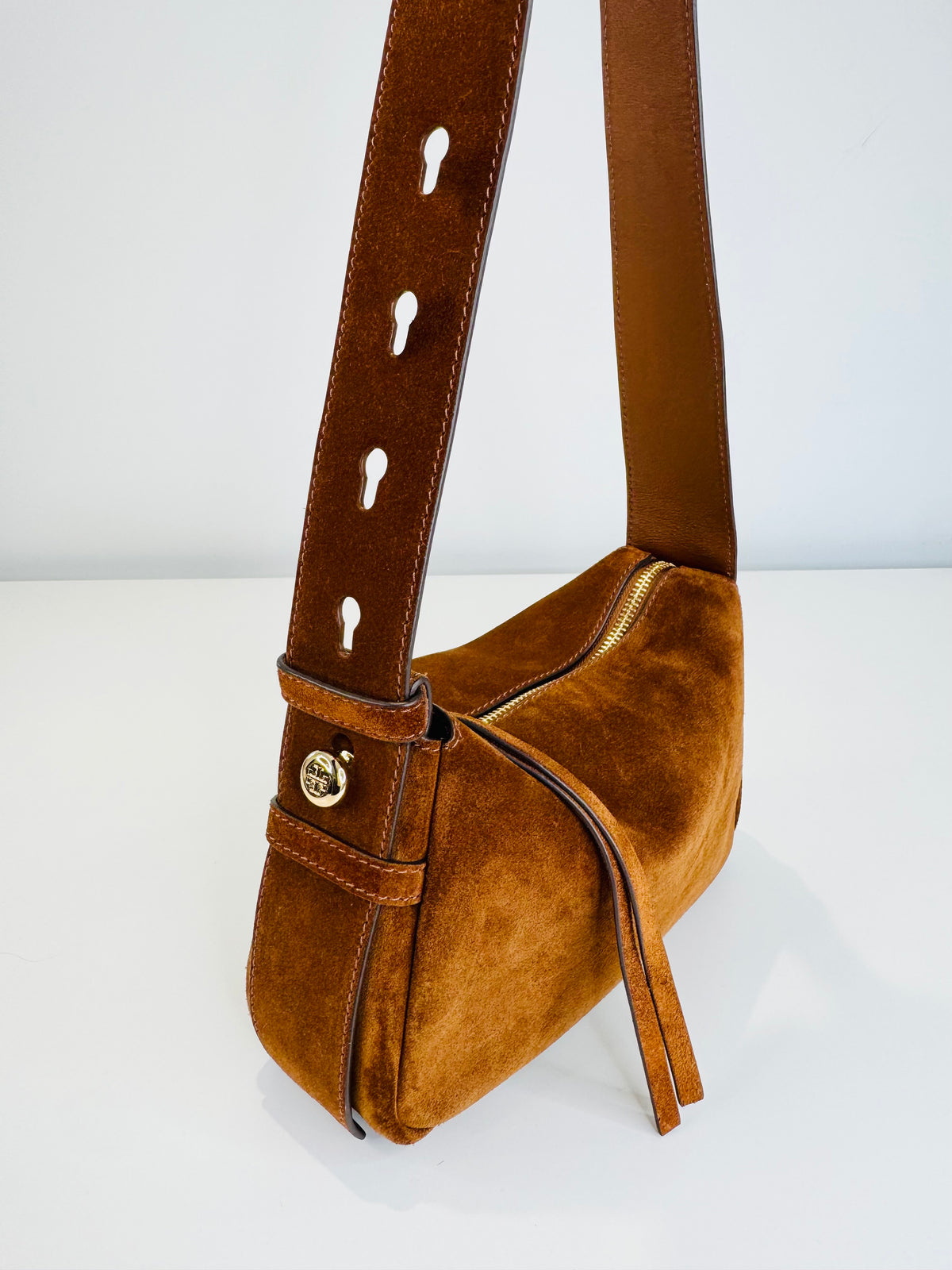 Small Romy Suede Shoulder Bag