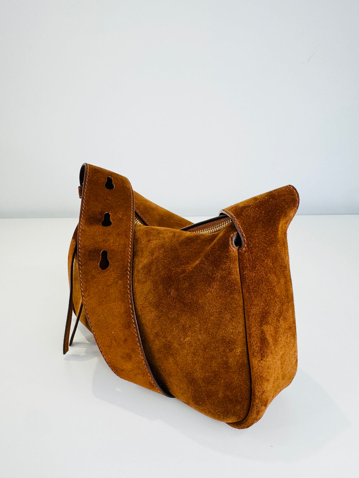 Small Romy Suede Shoulder Bag