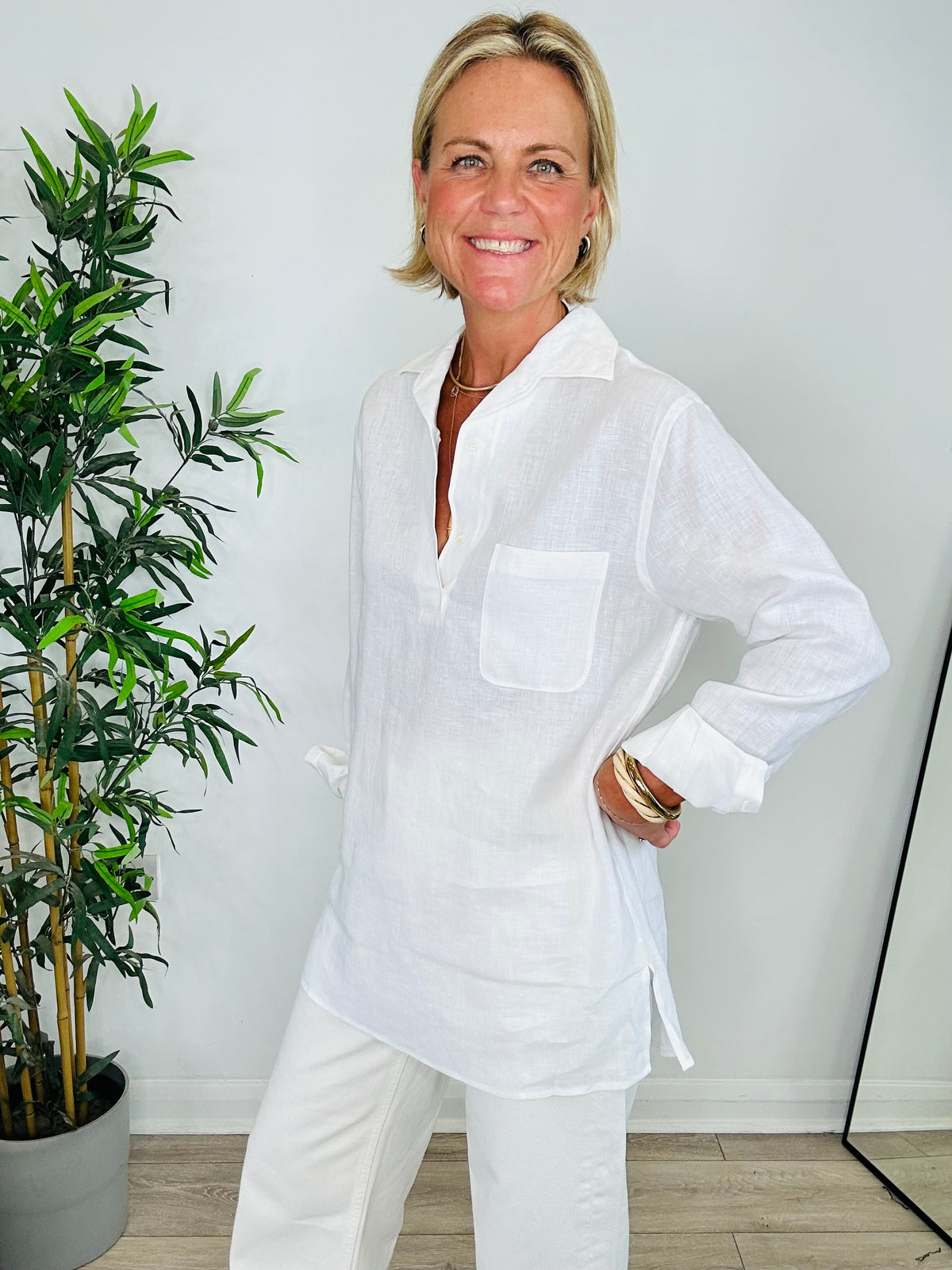 Linen Shirt - Size 42IT