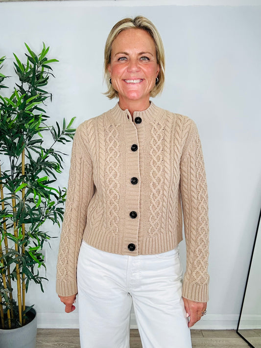 Cable Knit Cardigan - Size S