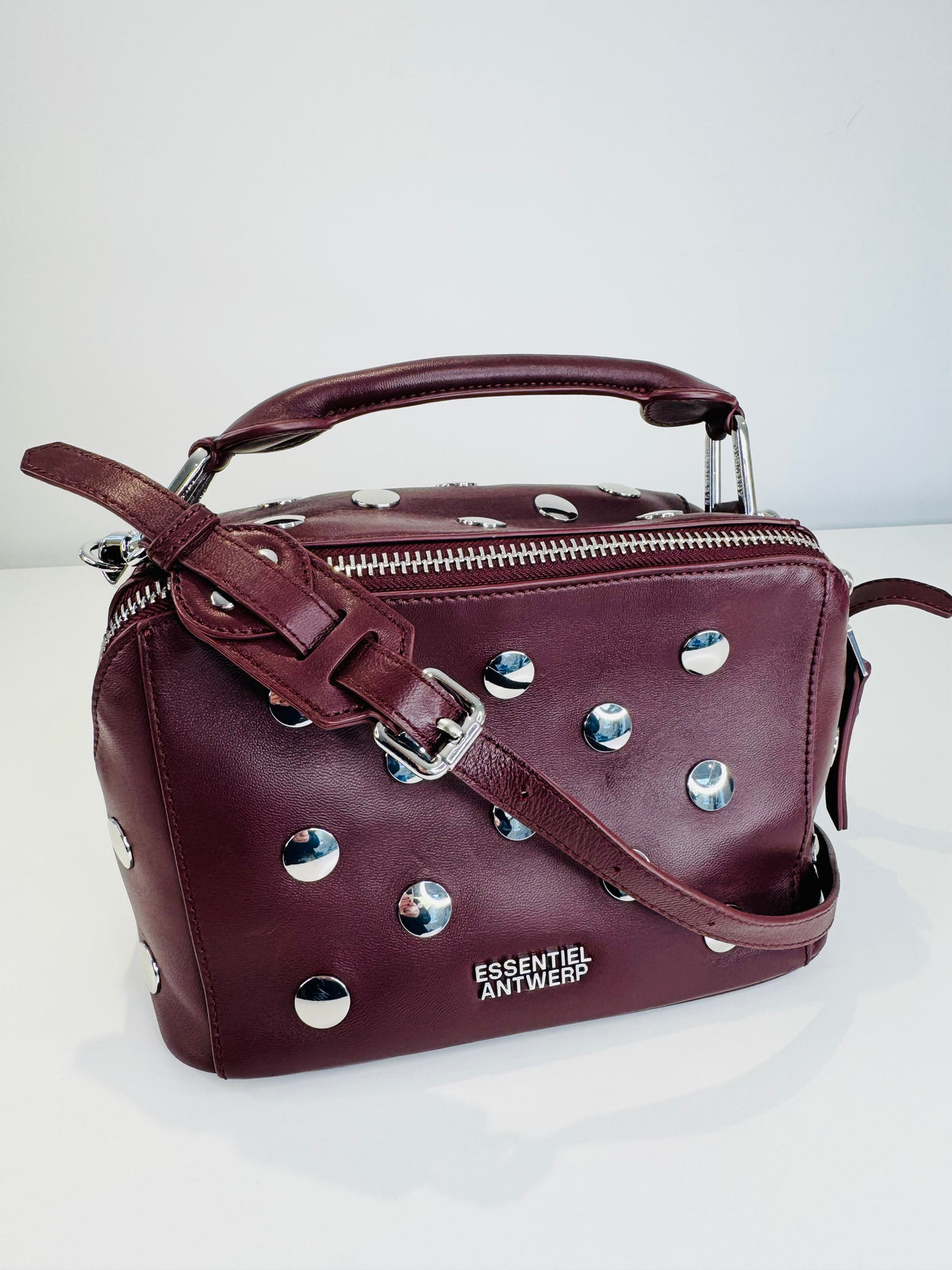 Bobbi Studded Leather Bag