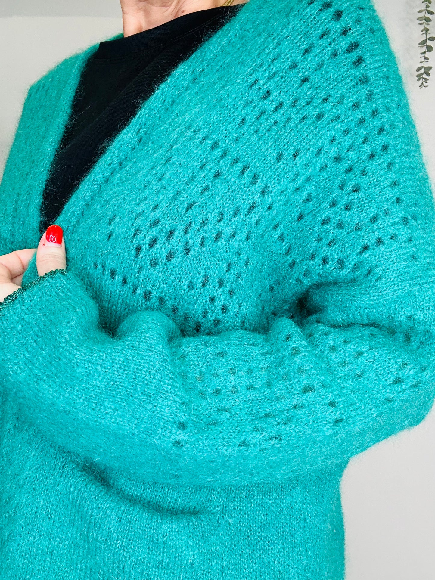 Mohair Open Cardigan - Size M/L