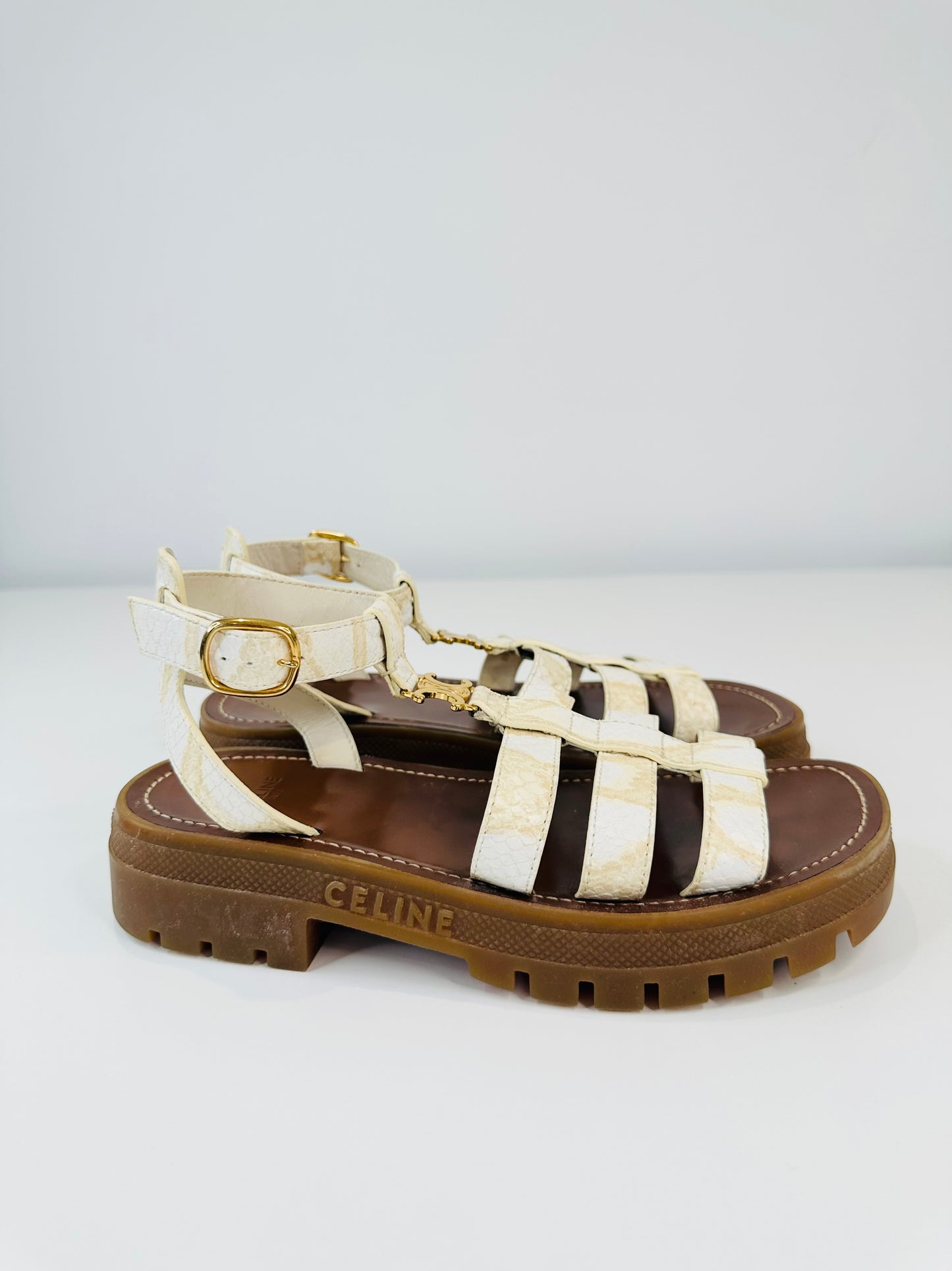 Triomphe Gladiator Sandals - Size 37