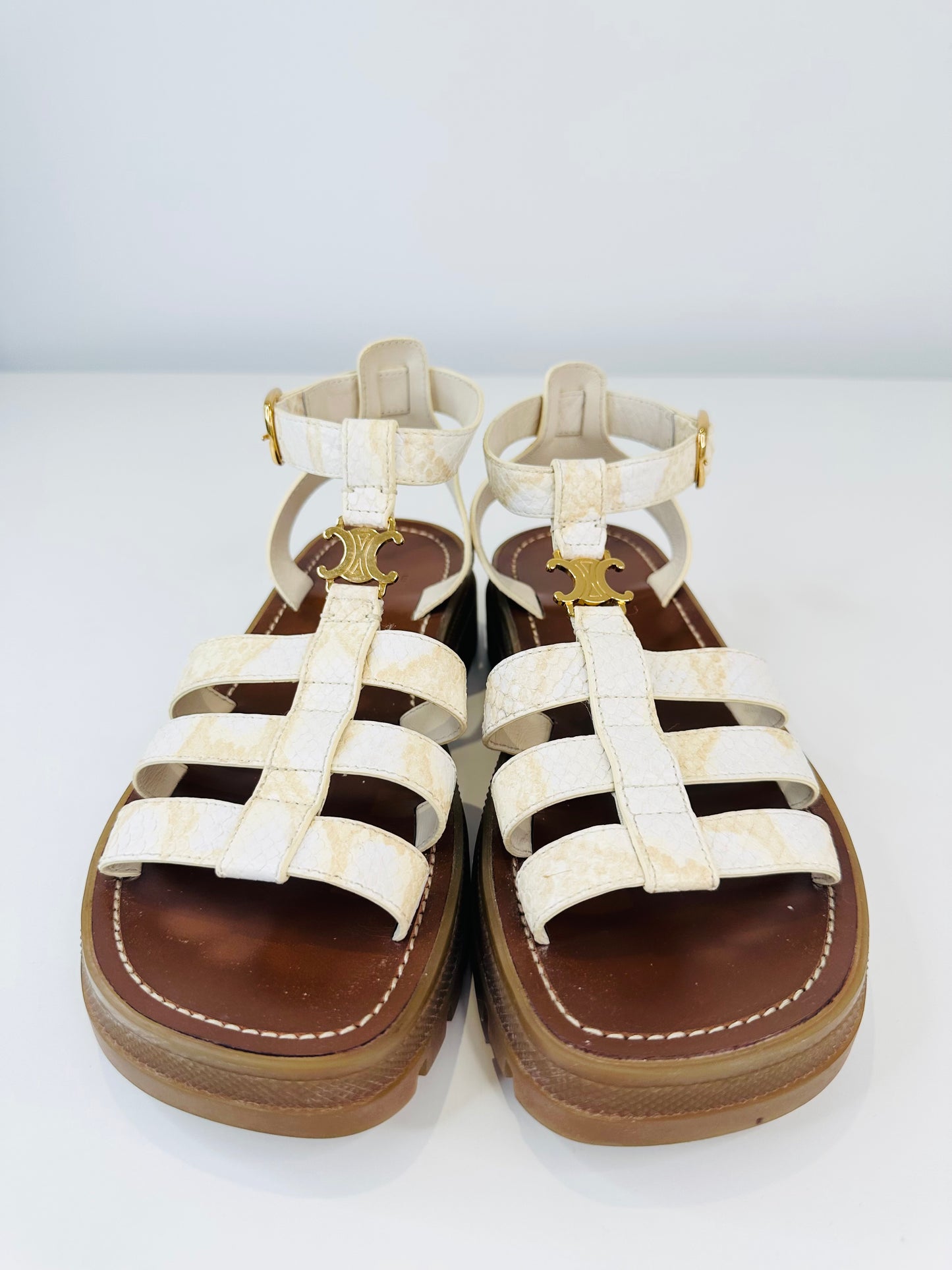 Triomphe Gladiator Sandals - Size 37