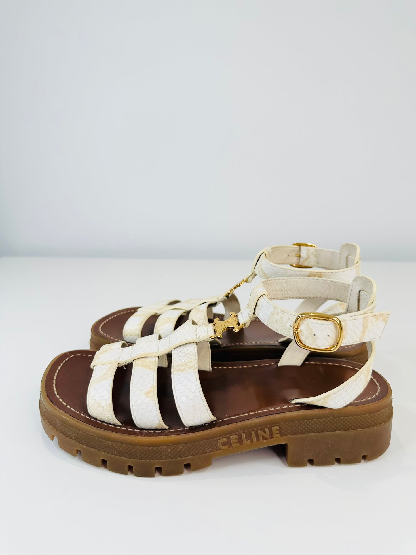 Triomphe Gladiator Sandals - Size 37