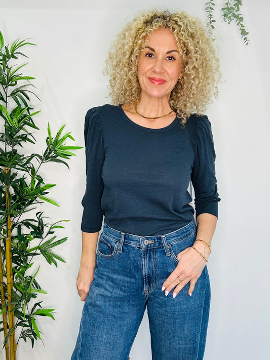 Puff Sleeve Top - Size S