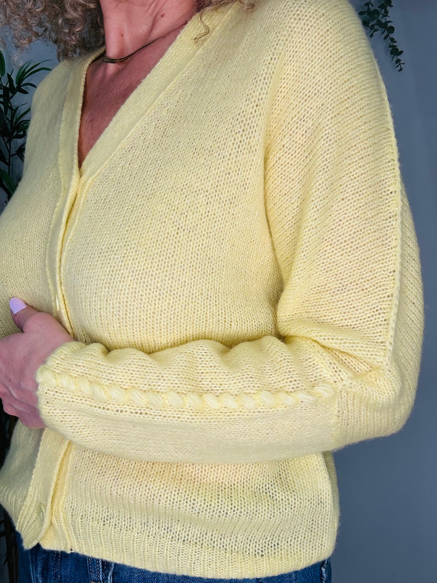 Cashmere Knit Cardigan - Size XS