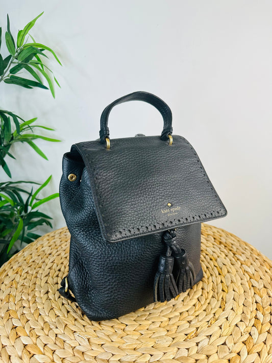 Grained Leather Backpack