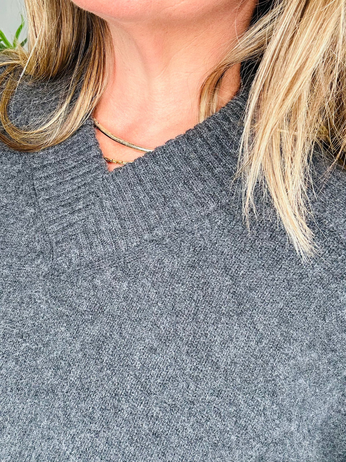 Cashmere V-Neck Jumper - Size 2