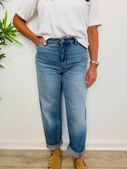 Barrel Leg Jeans - Size 26