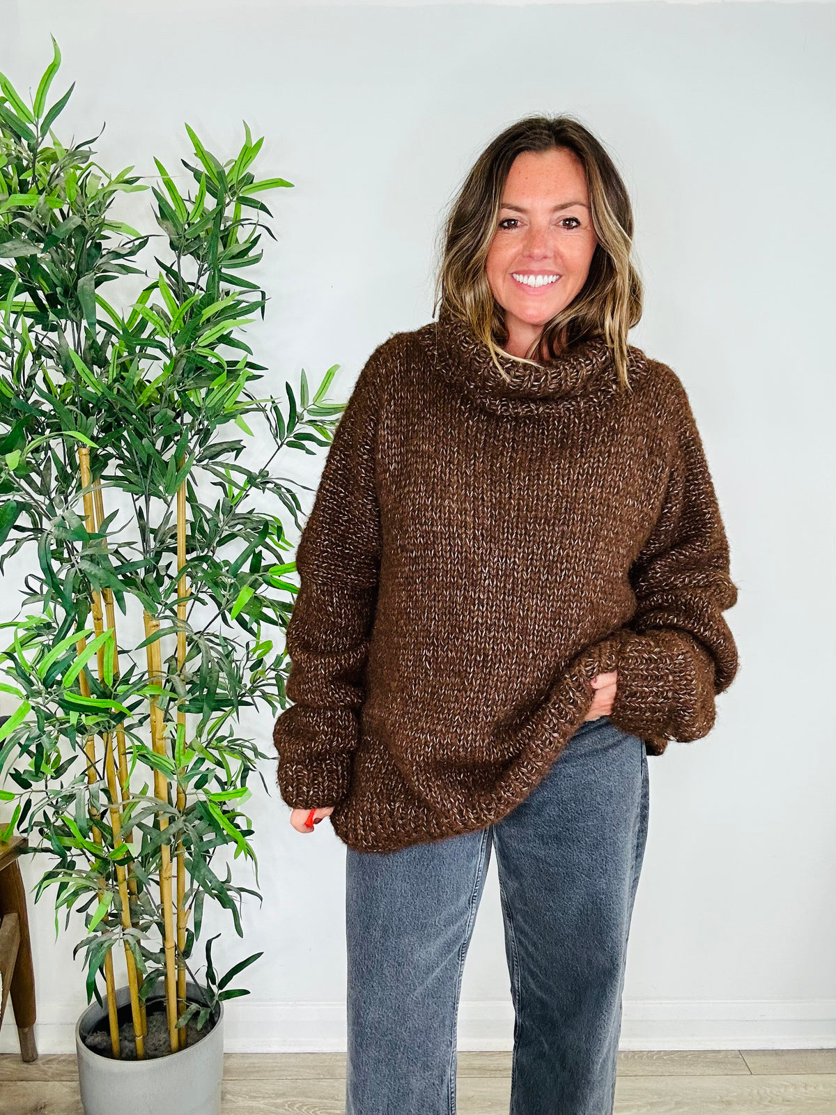 Oversized Chunky Knit Jumper - O/S