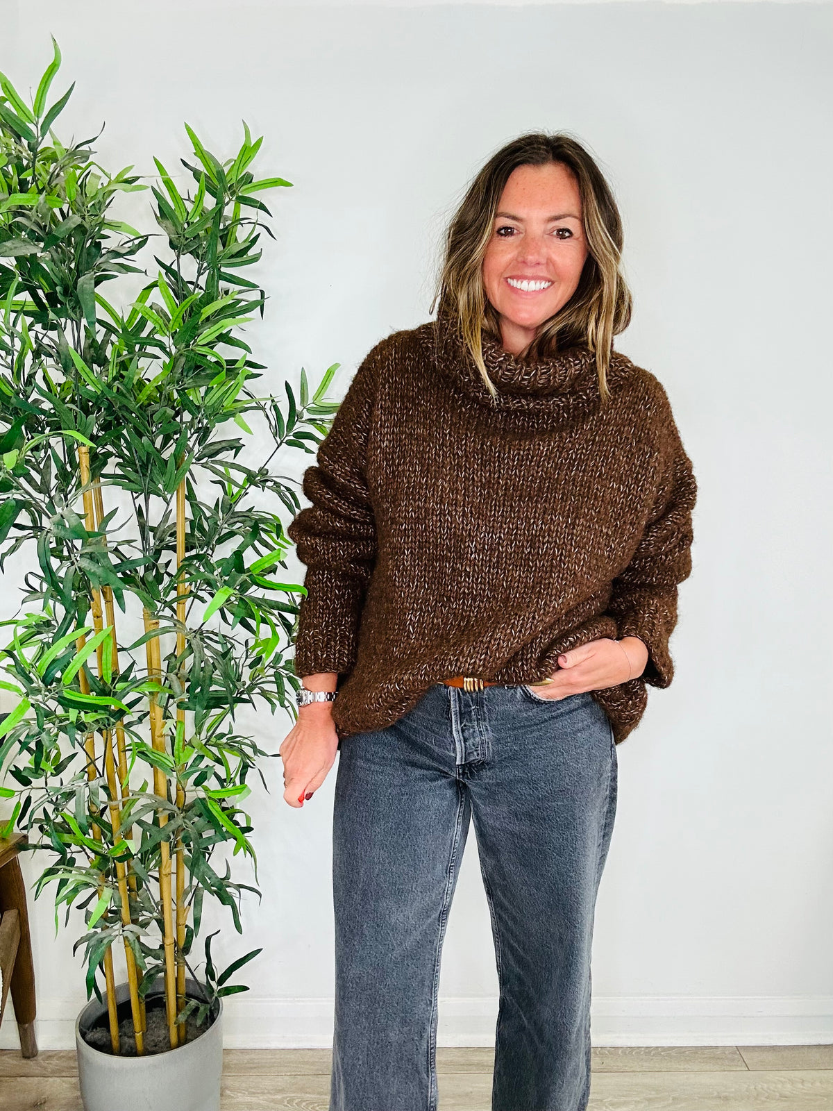 Oversized Chunky Knit Jumper - O/S
