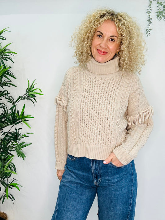 Cable Knit Jumper - Size L