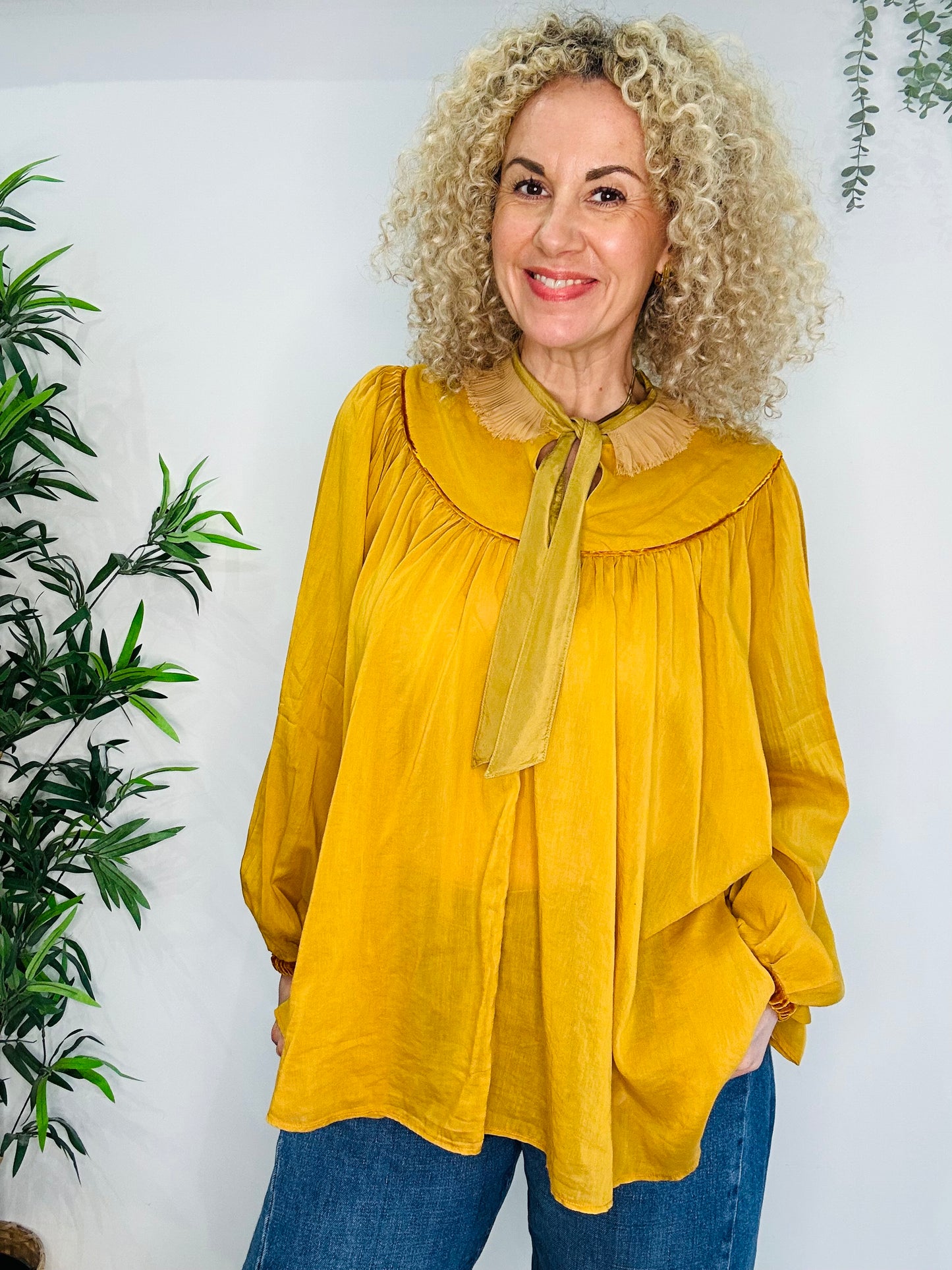 Silk Blend Blouse - Size 2