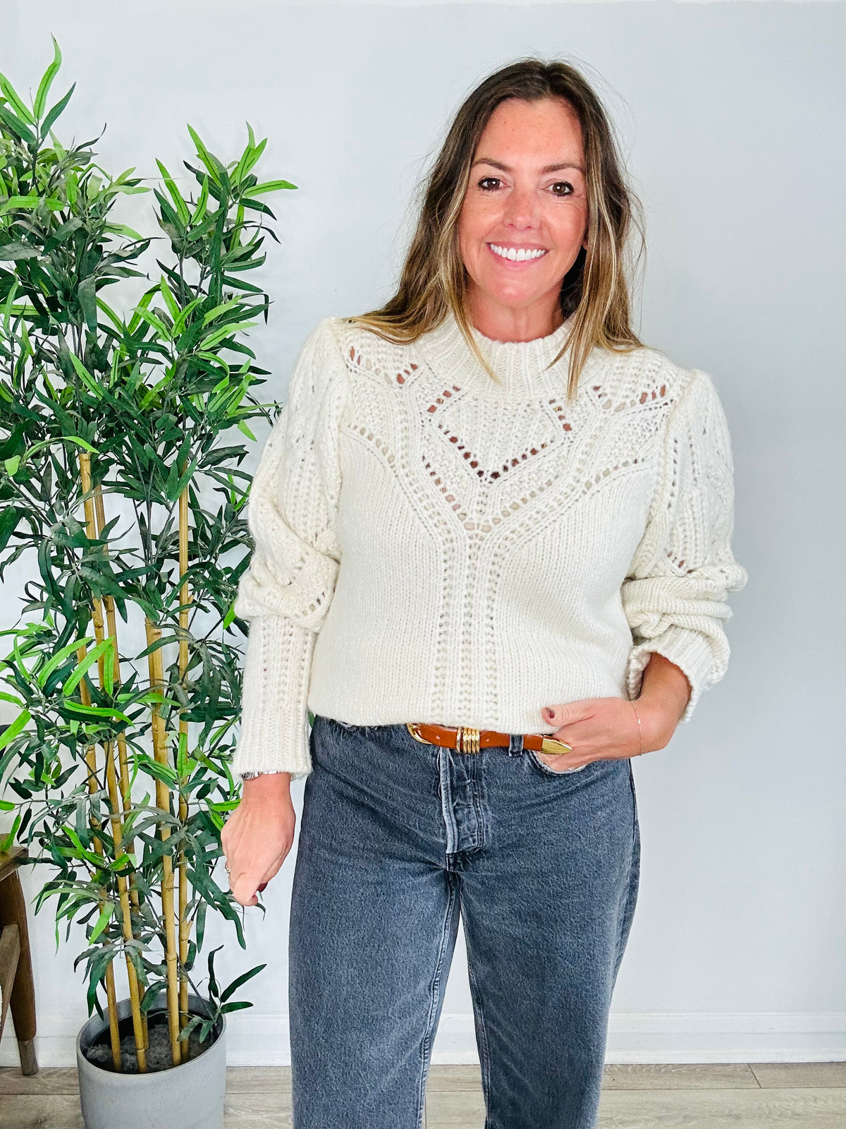 Telio Open Knit Jumper - Size 3