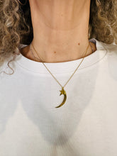 Load image into Gallery viewer, Crescent Moon &amp; Star Necklace
