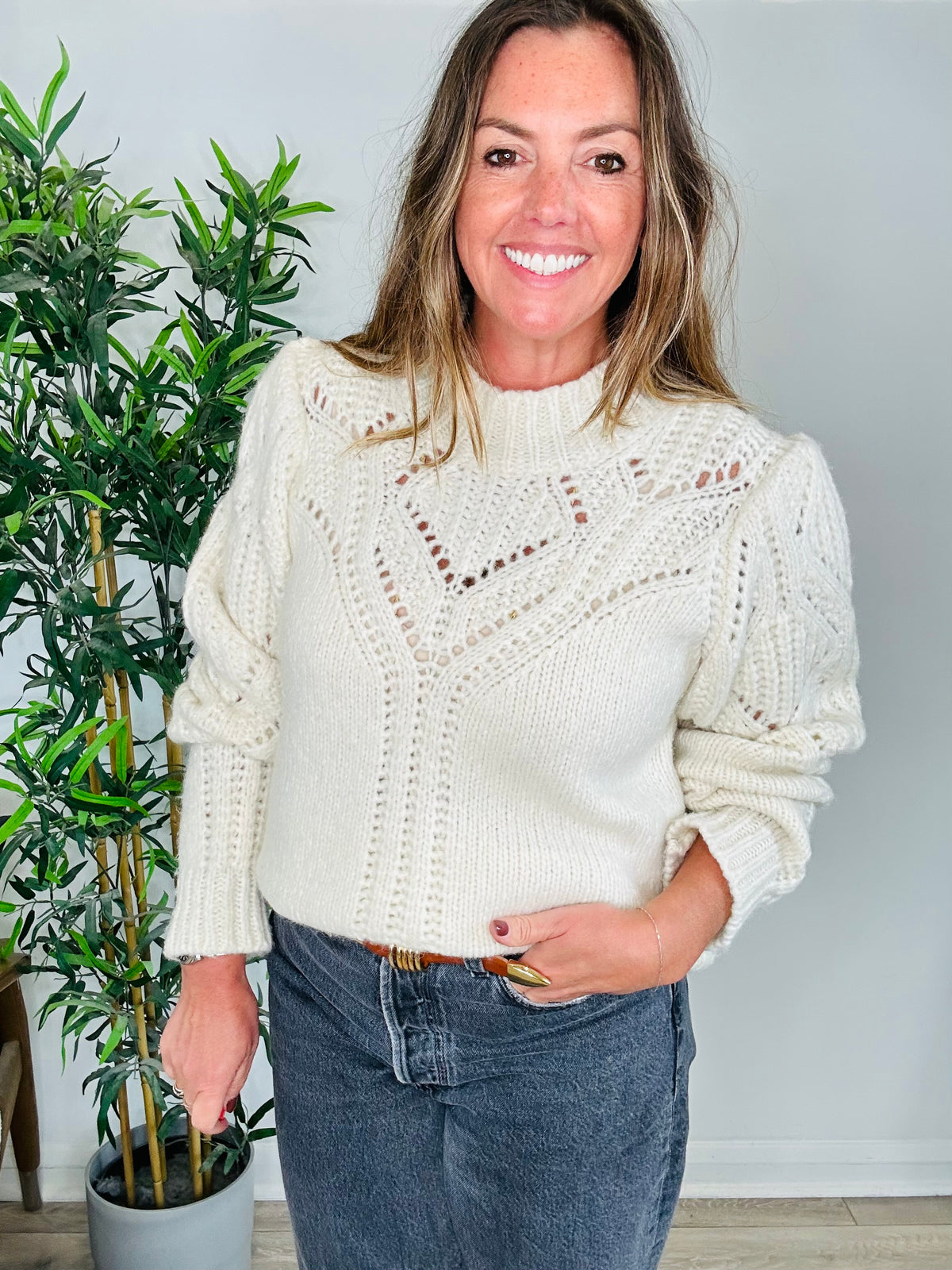 Telio Open Knit Jumper - Size 3