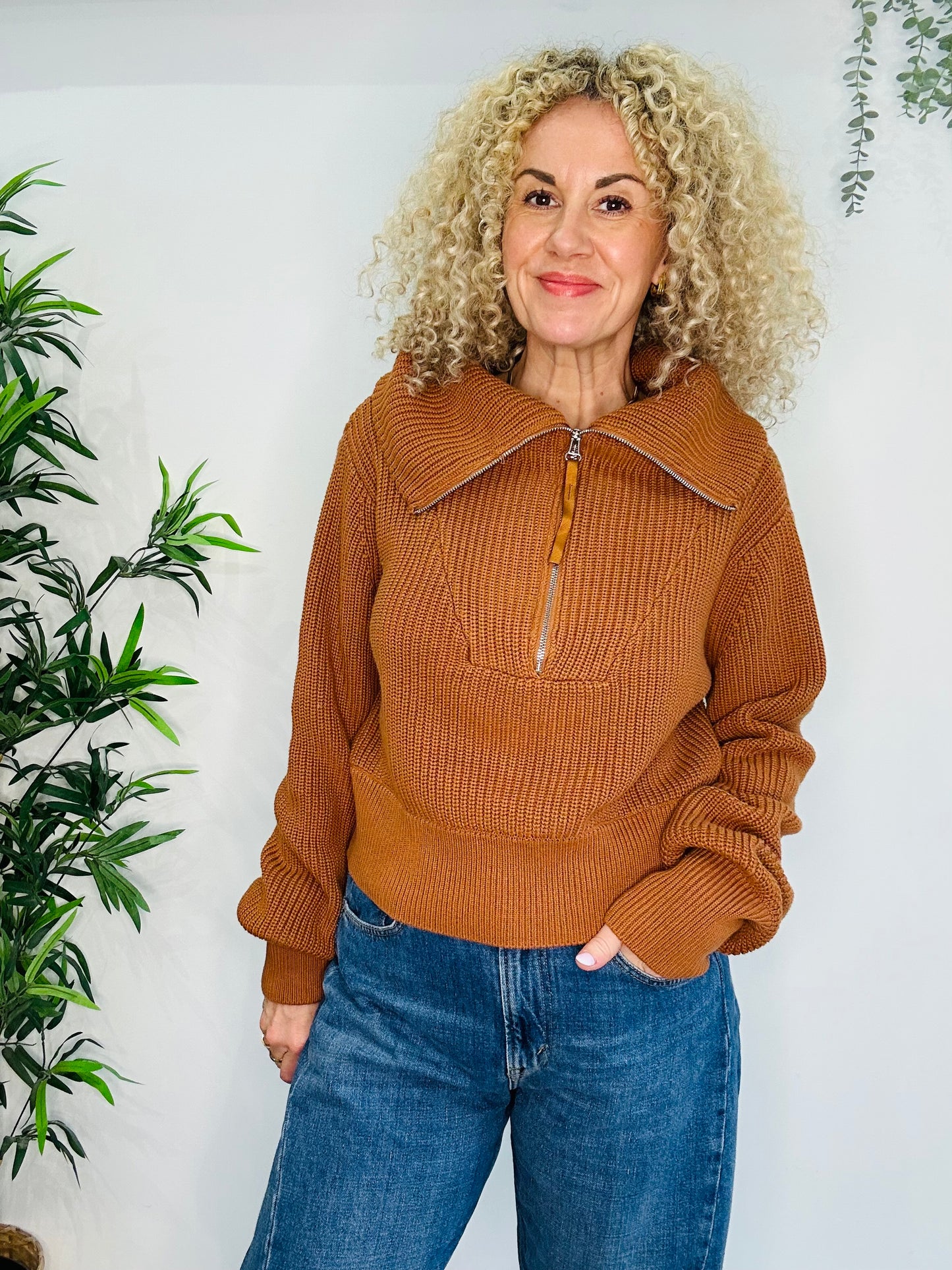 Half Zip Jumper - Size S