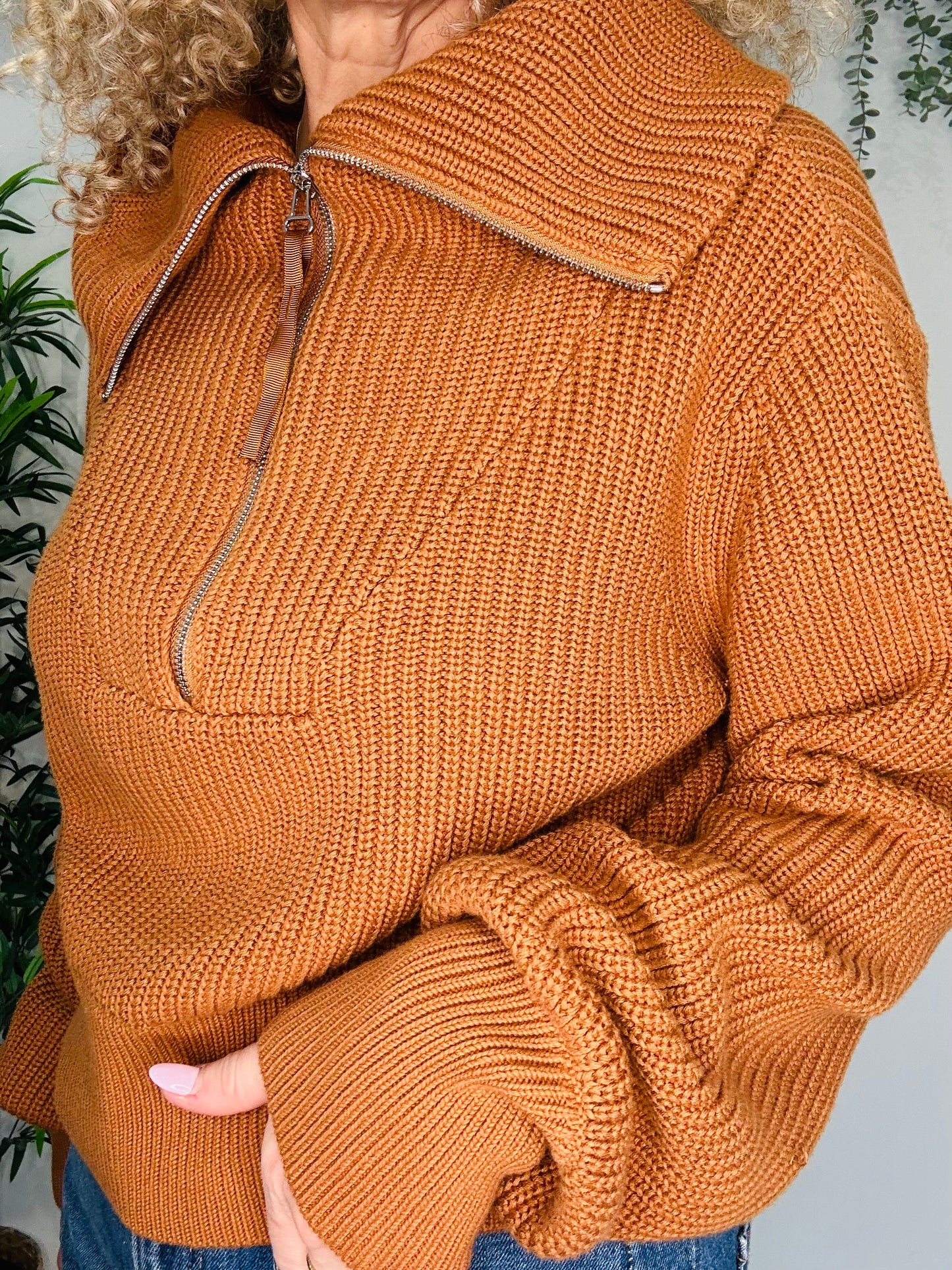 Half Zip Jumper - Size S
