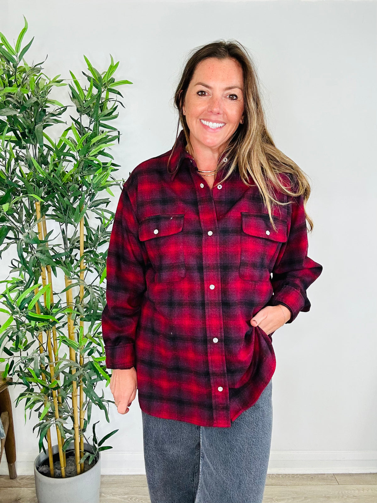 Marcelia Check Shirt - Size 38