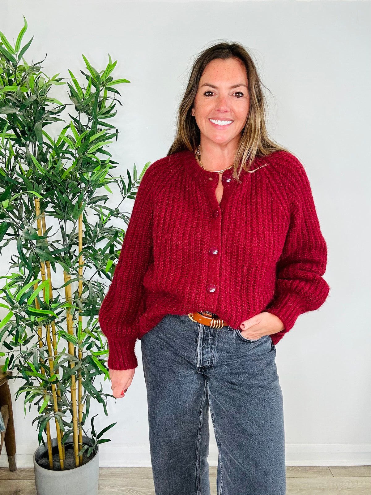Emile Chunky Knit Cardigan - Size S