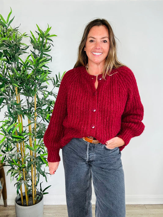 Emile Chunky Knit Cardigan - Size S