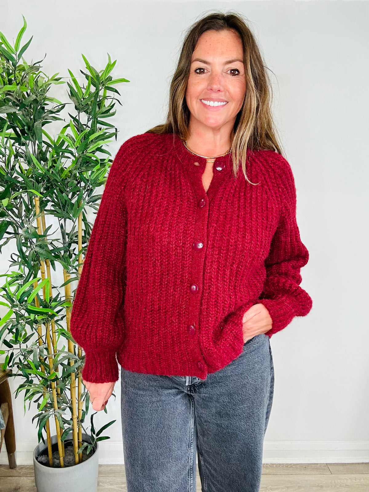 Emile Chunky Knit Cardigan - Size S