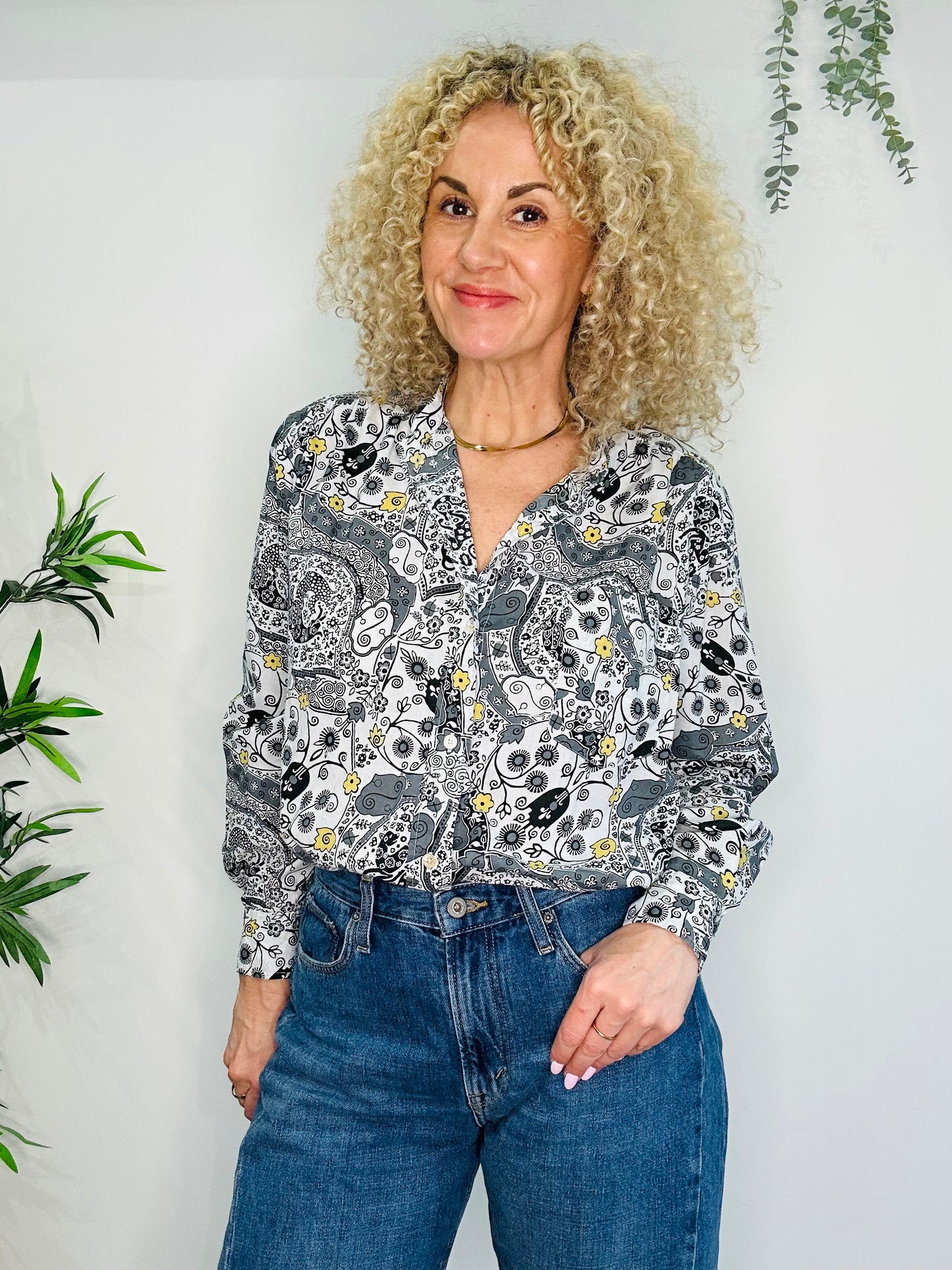 Patterned Shirt - Size 36