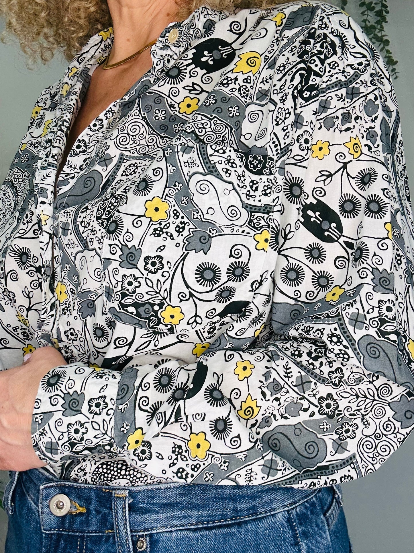 Patterned Shirt - Size 36