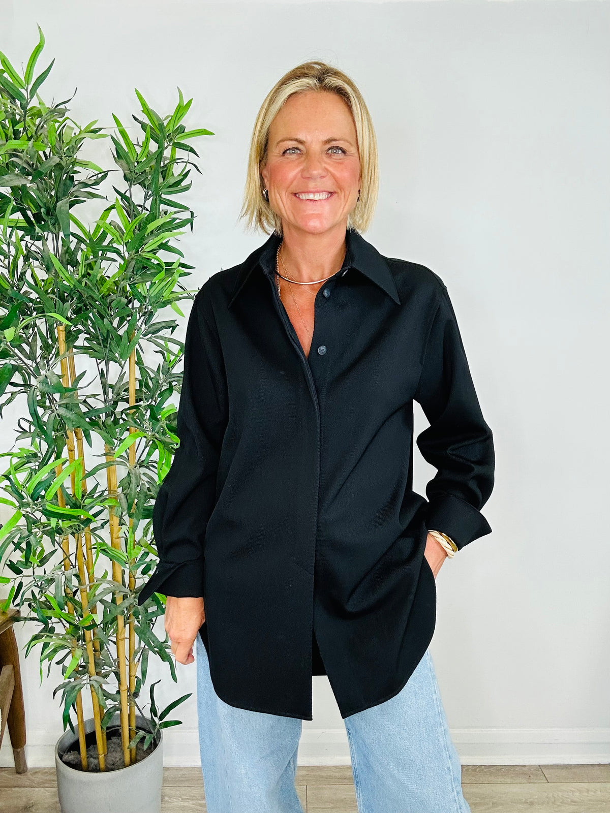 Wool Twill Shirt - Size 38
