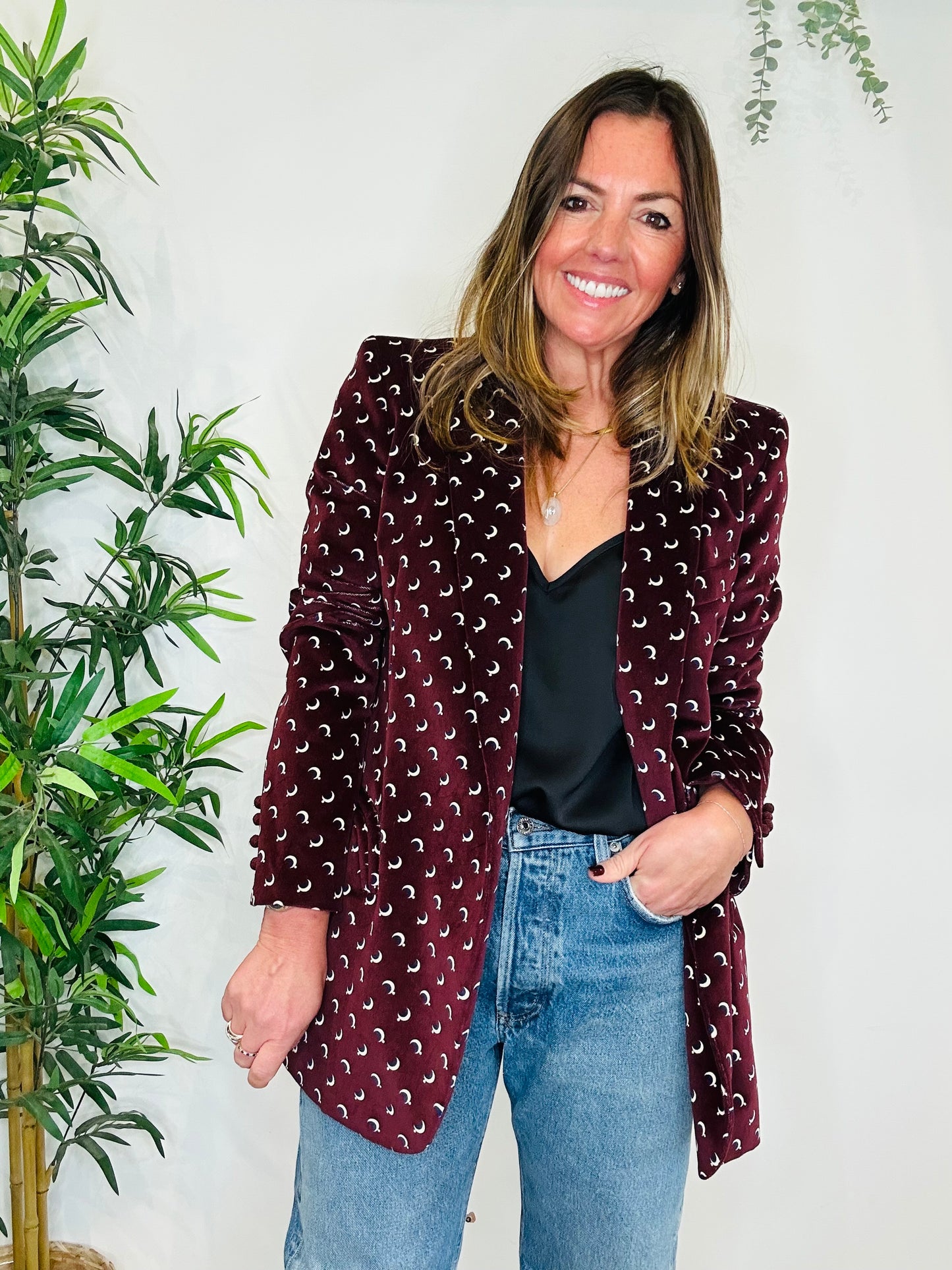 Velvet Robe Blazer - Size II