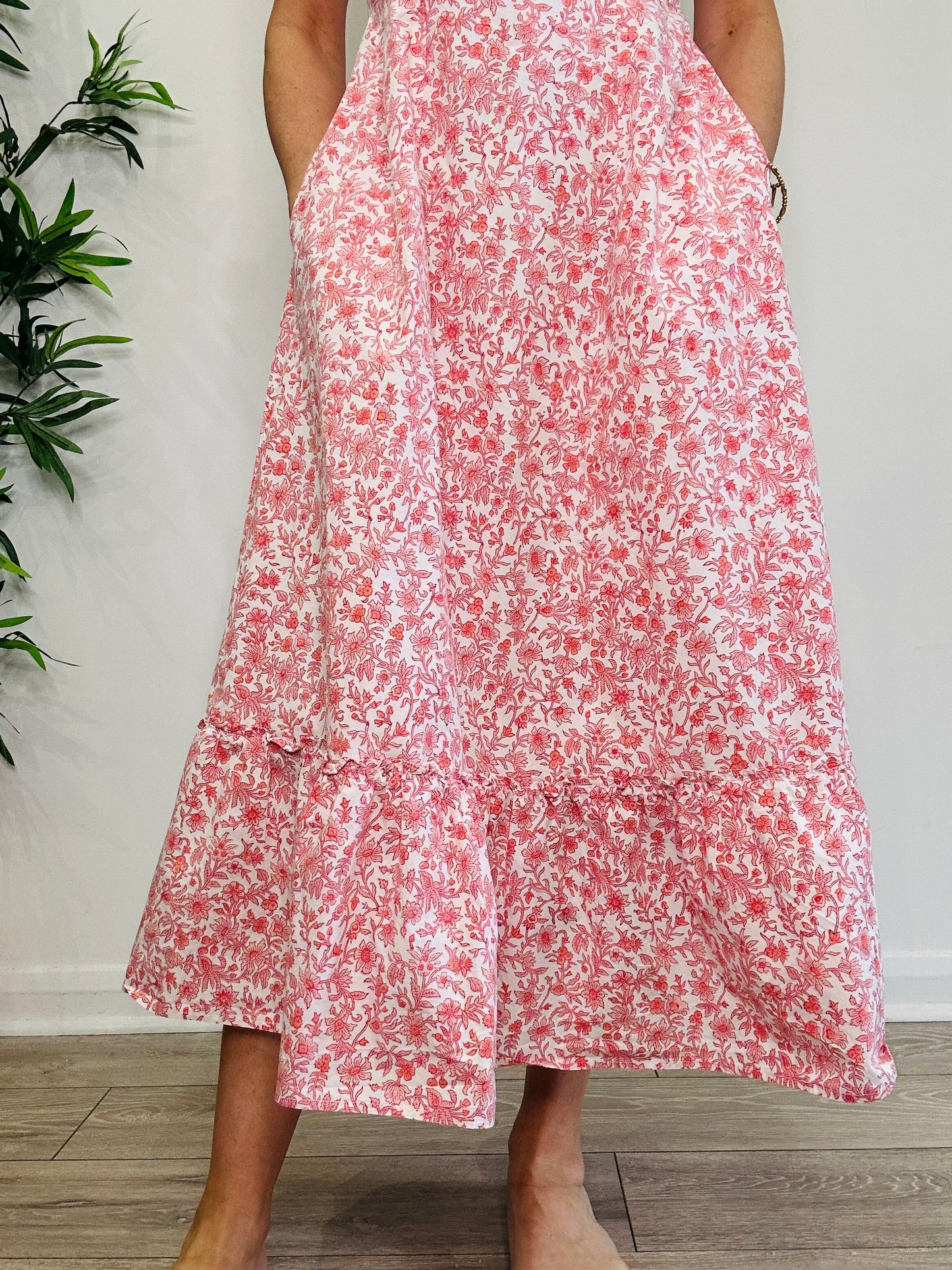 Floral Cotton Dress - Size S