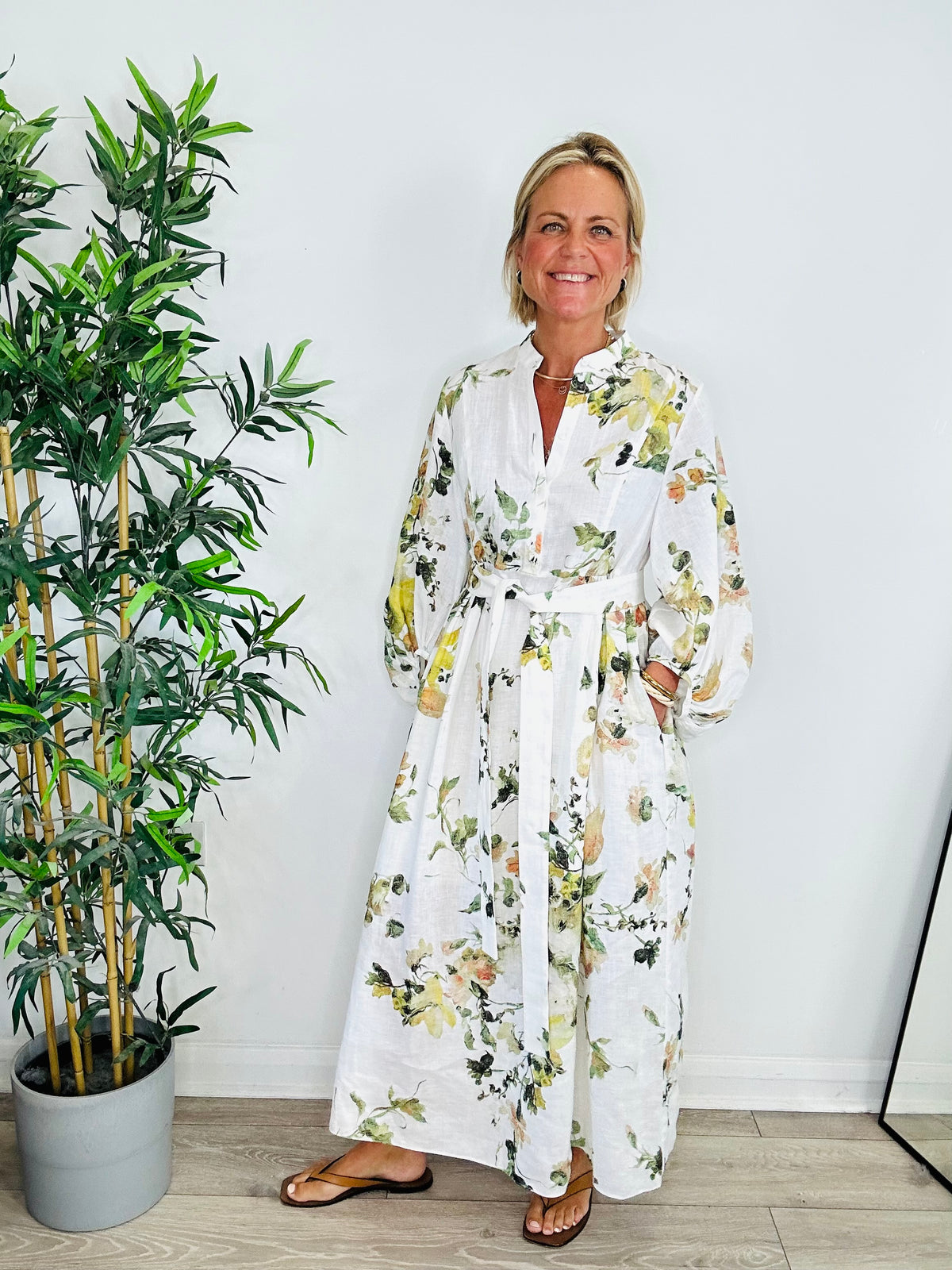 Nairne Linen Dress - Size 10