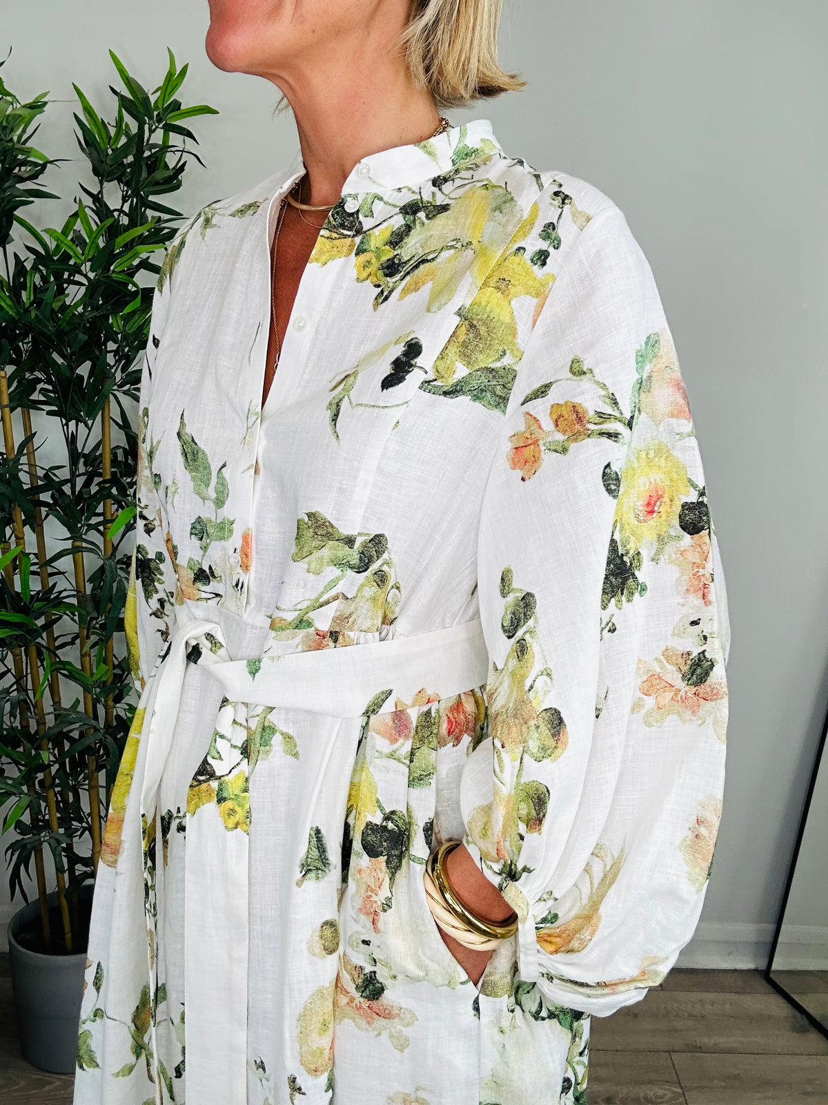 Nairne Linen Dress - Size 10