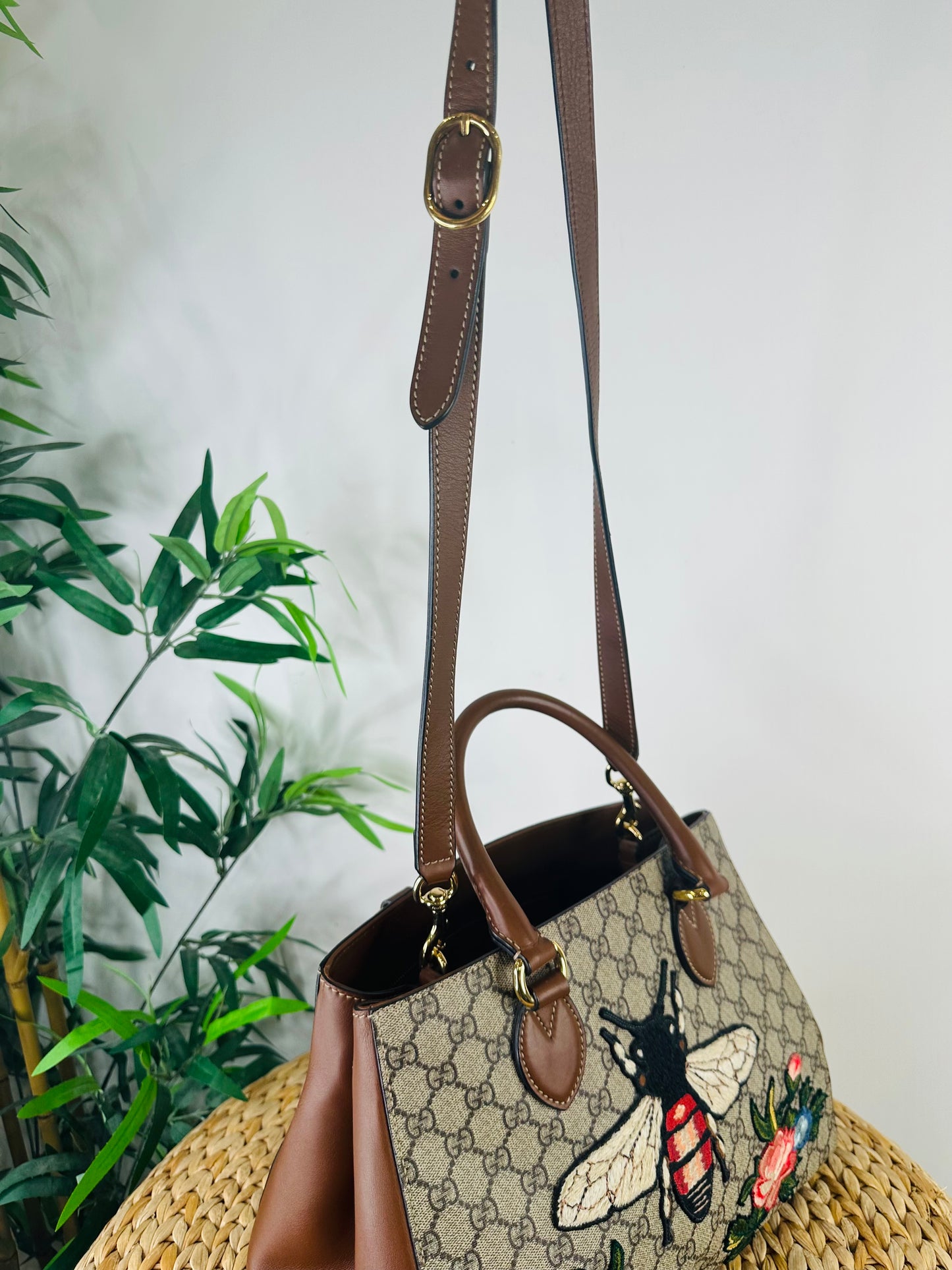 Embroidered Bee Tote