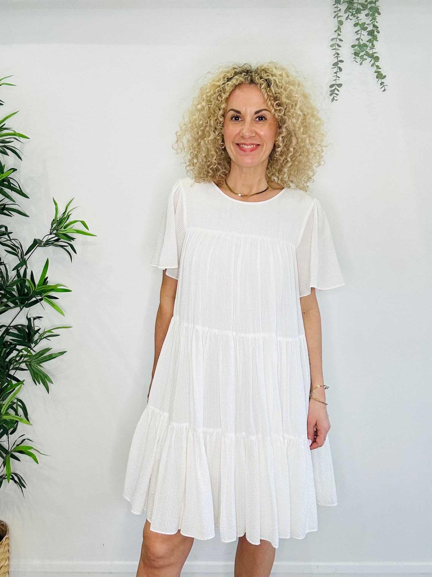 Tiered Short Dress - Size S