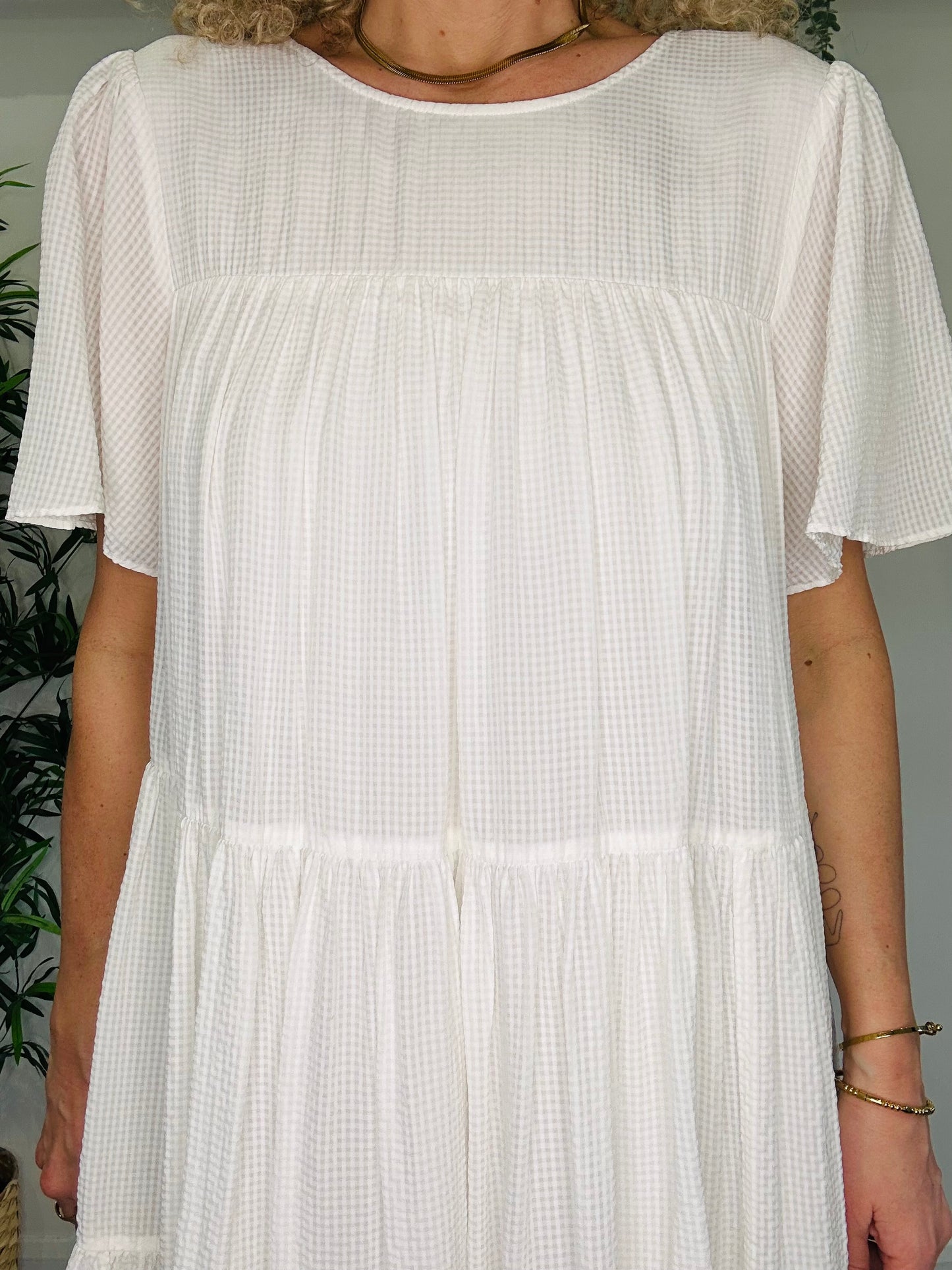 Tiered Short Dress - Size S