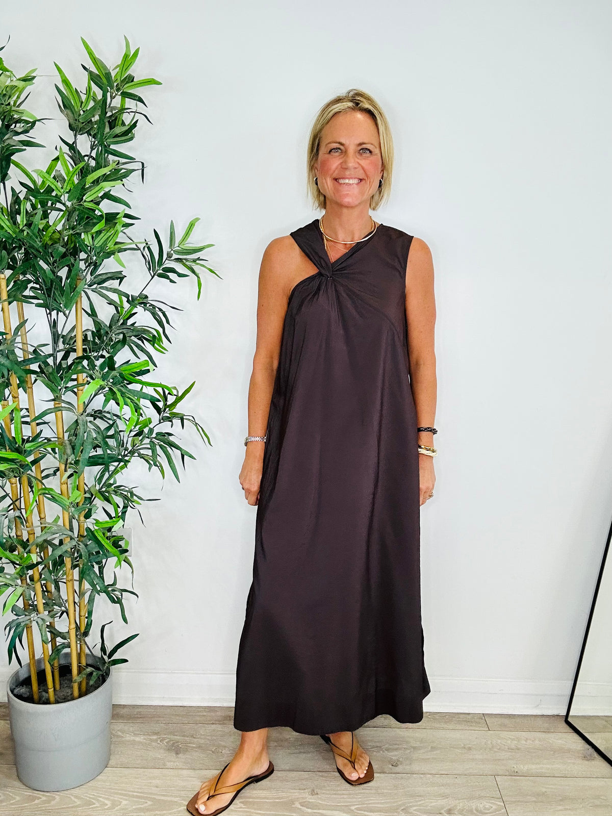 Emna Midi Dress - Size 38