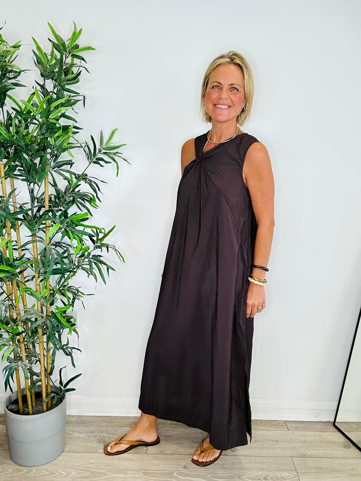 Emna Midi Dress - Size 38
