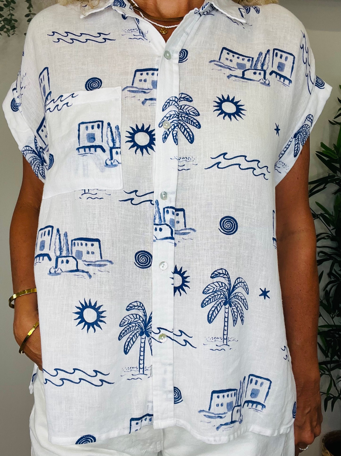 Linen Shirt - Size M