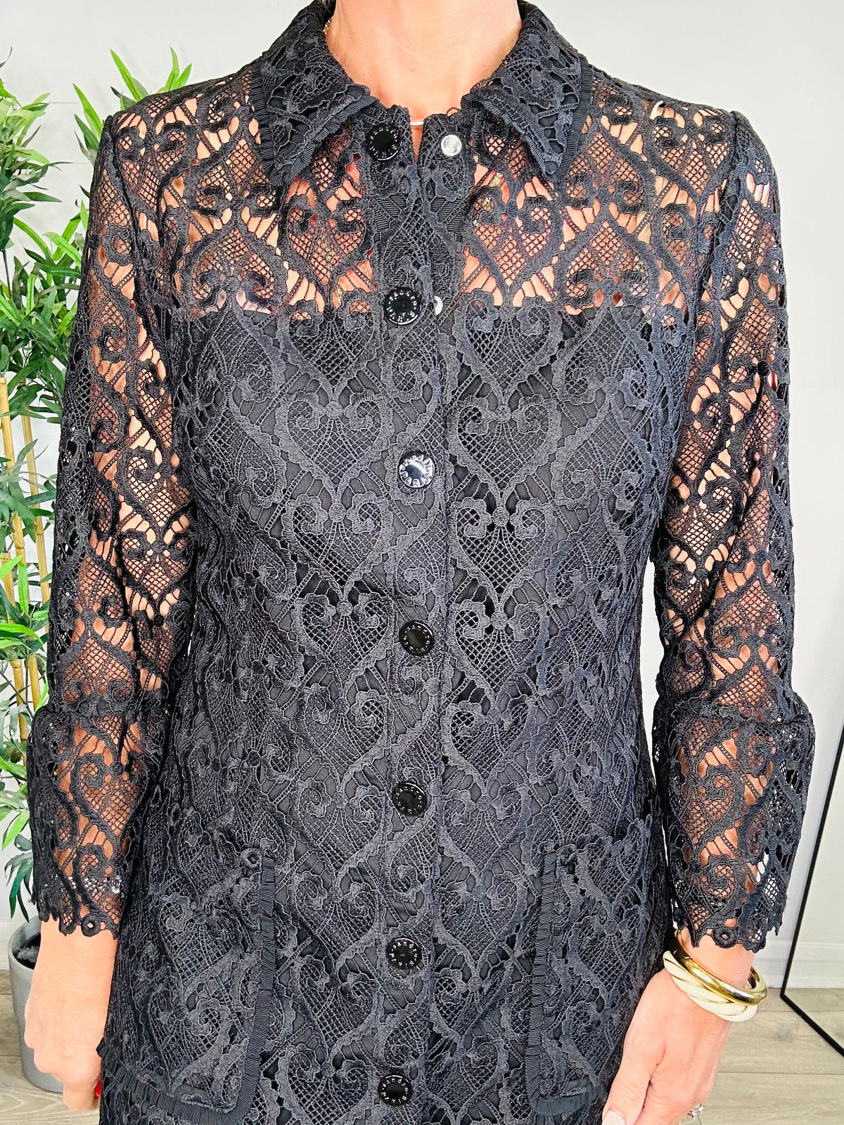 Short Lace Dress - Size 40