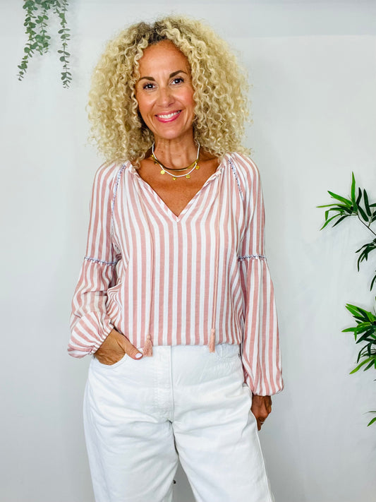 Striped Blouse - Size S