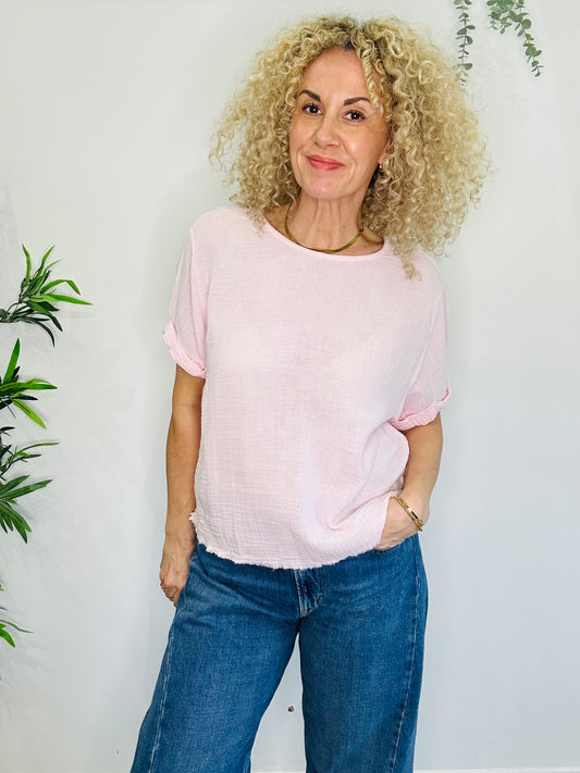 Cheesecloth Top - Size XS